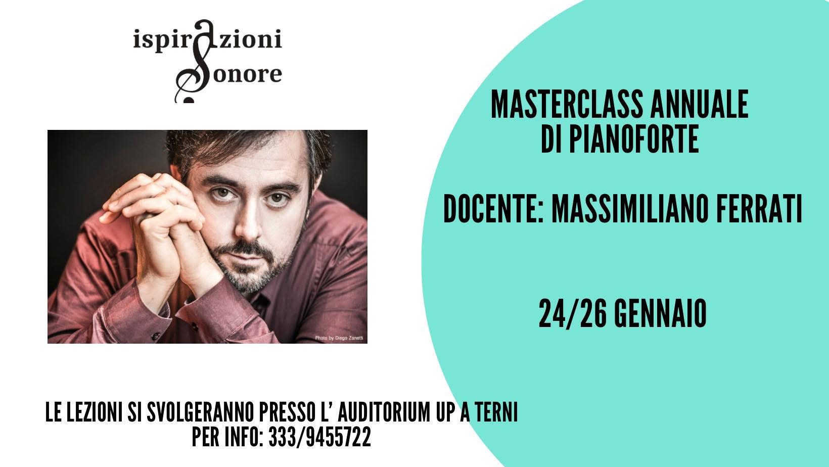Masterclass in Terni (Italy) for Ispirazioni Sonore
