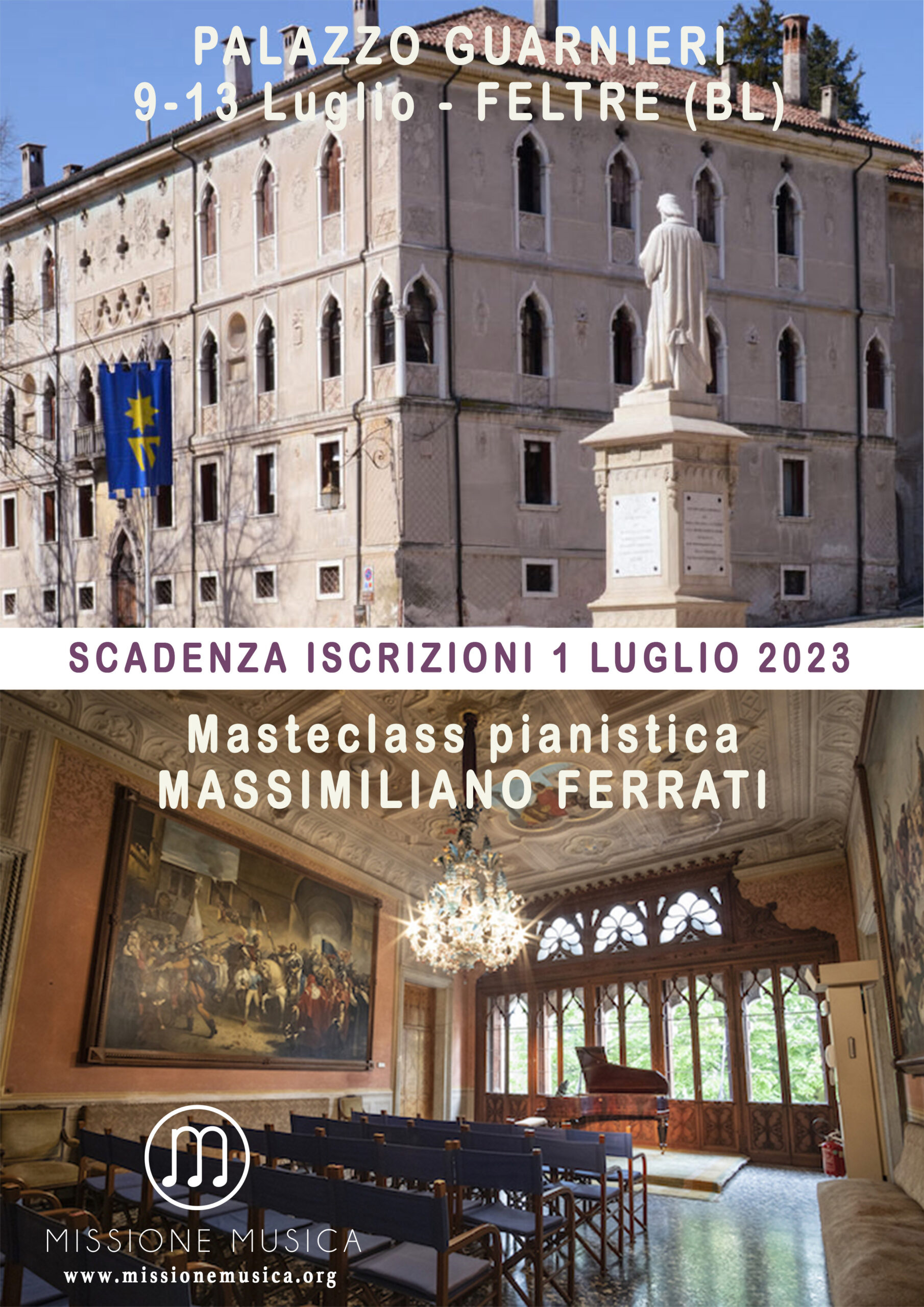 Masterclass in FELTRE (BL) - Palazzo Guarnieri - July 9-13 2023