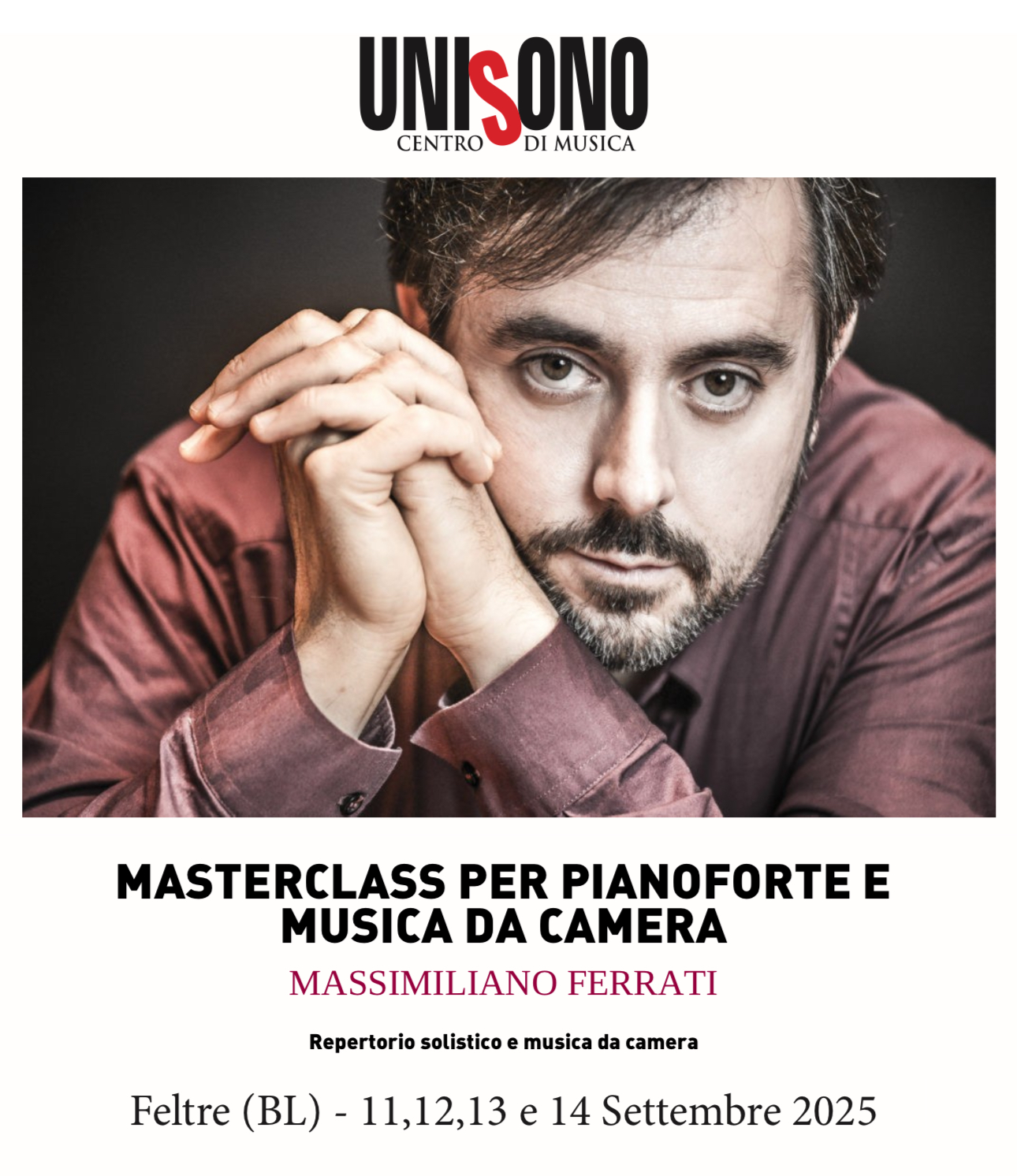 Masterclass in FELTRE (BL) - Palazzo Guarnieri - September 11-14 2025