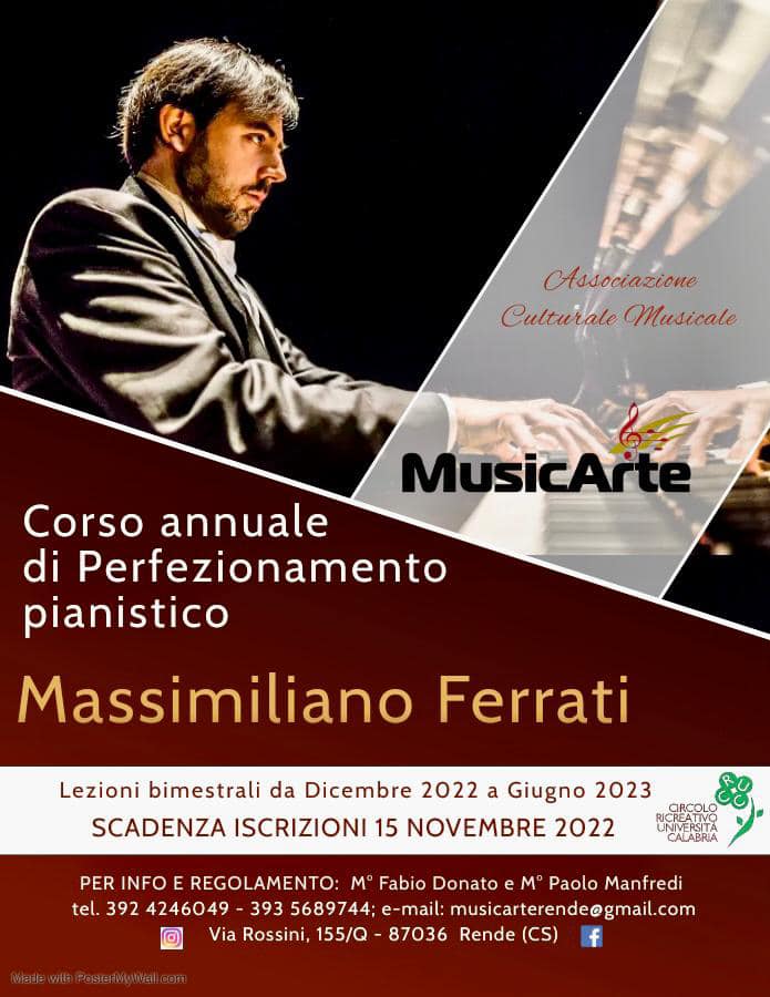 Masterclass in Cosenza (Italy)