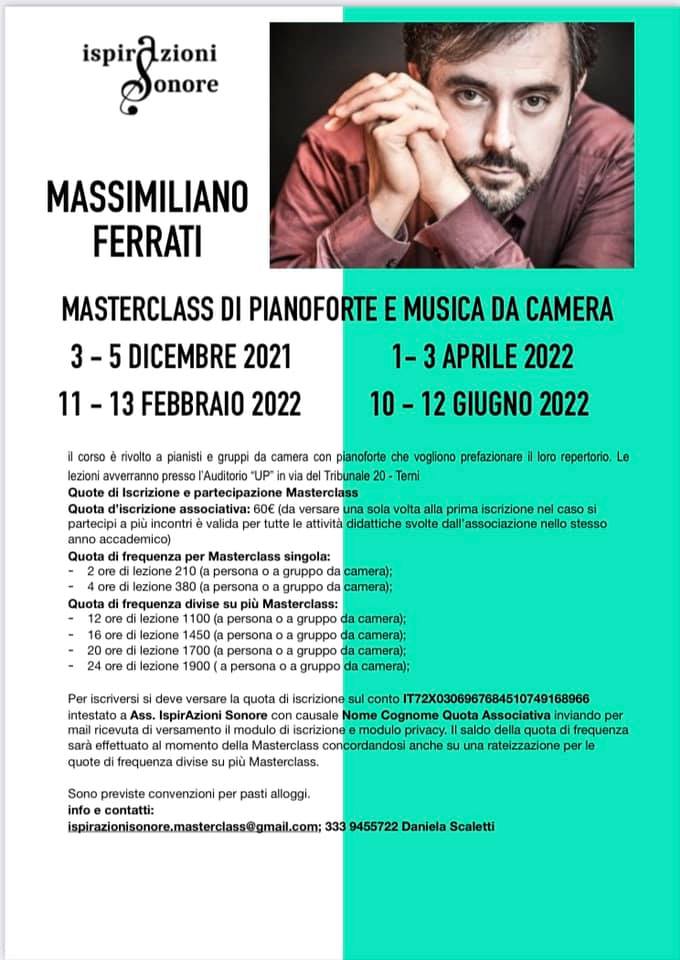 Masterclass in Terni (Italy)