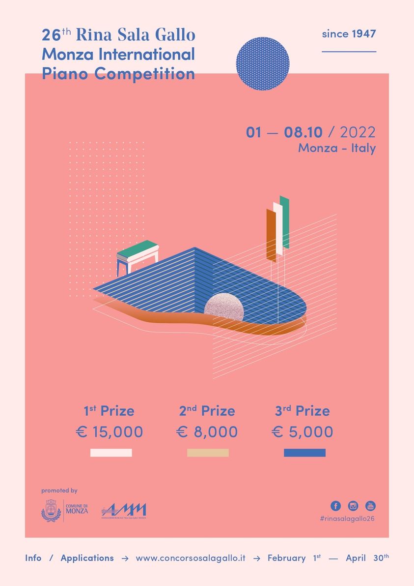 Jury at Rina Sala Gallo International Piano Competition in Monza (Italy)